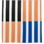 Illustratie van grafische vormkunst douchegordijn (Voorkant)