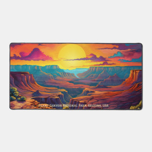Illustratie van Grand Canyon National Park Sunset Bureaumat