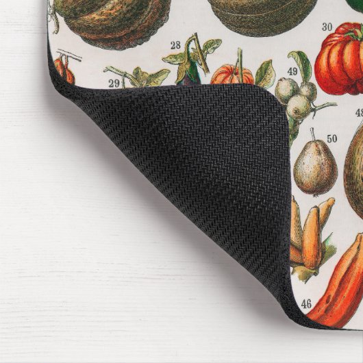  illustratie van groenten en fruit muismat (Hoek)