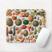  illustratie van groenten en fruit muismat (Met muis)