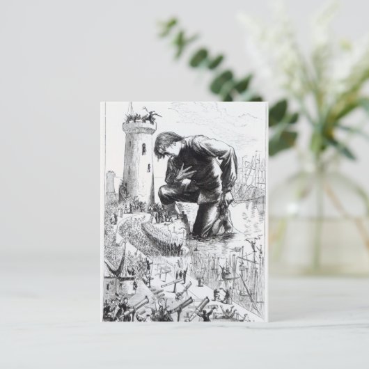 Illustratie van 'Gulliver's Travels' Briefkaart (Staand voorkant)