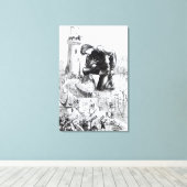 Illustratie van 'Gulliver's Travels' Canvas Afdruk (Insitu (Houten vloer))