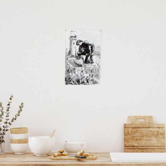 Illustratie van 'Gulliver's Travels' Poster (Keuken)