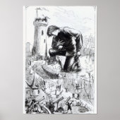 Illustratie van 'Gulliver's Travels' Poster (Voorkant)