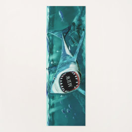 Illustratie van haaien yoga mat