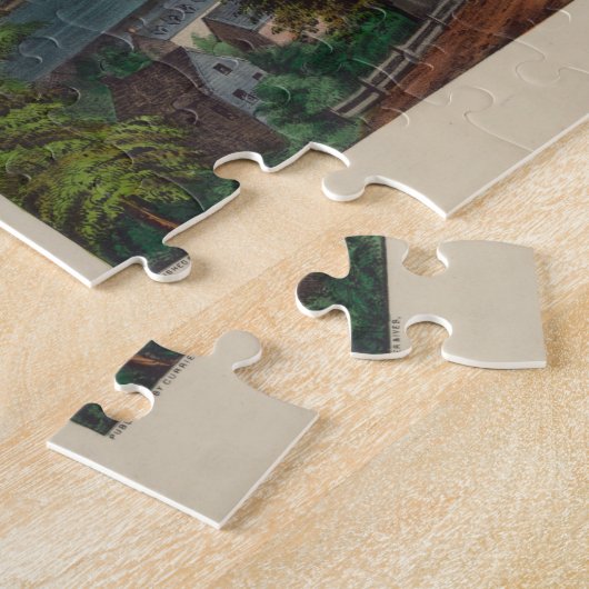  illustratie van Harpers Ferry WV Legpuzzel (Zijkant)