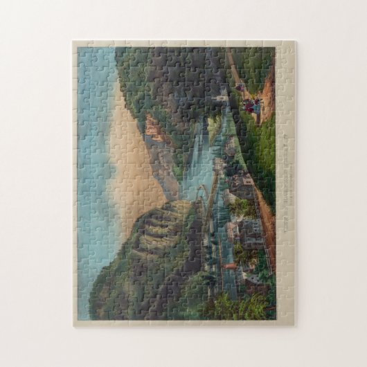 illustratie van Harpers Ferry WV Legpuzzel (Verticaal)