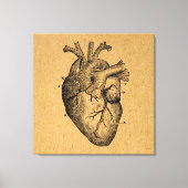  illustratie van hartdiagram illustratie  kunst canvas afdruk (Voorkant)
