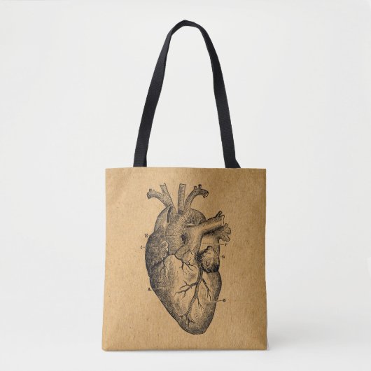 illustratie van hartdiagram illustratie kunst tote bag (Voorkant)