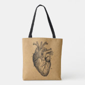 illustratie van hartdiagram illustratie kunst tote bag (Achterkant)