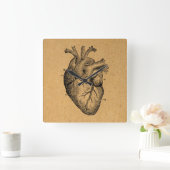  illustratie van hartdiagram illustratie  kunst vierkante klok (Huis)