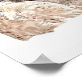 Illustratie van herder die zijn verloren schapen o poster (Hoek)