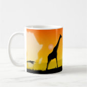 Illustratie van het afrikaanse landschap koffiemok (Links)