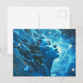 Illustratie van het Aquarius-sterrenbeeld Briefkaart (Voorkant / Achterkant)