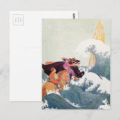 Illustratie van het  artikelboek: Een geweldig Cas Briefkaart (Voorkant / Achterkant)