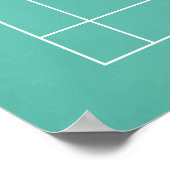 Illustratie van het Badminton Court Poster (Hoek)