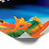 Illustratie van het berglandschap poster (Hoek)