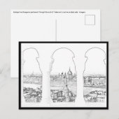 Illustratie van het Boedapest- en hongaarse parlem Briefkaart (Voorkant / Achterkant)