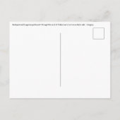 Illustratie van het Boedapest- en hongaarse parlem Briefkaart (Achterkant)