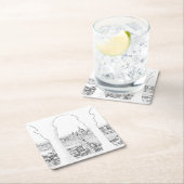 Illustratie van het Boedapest- en hongaarse parlem Kartonnen Onderzetters (Insitu)