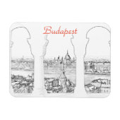 Illustratie van het Boedapest- en hongaarse parlem Magneet (Horizontaal)