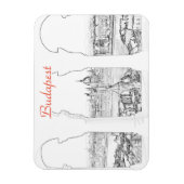 Illustratie van het Boedapest- en hongaarse parlem Magneet (Verticaal)