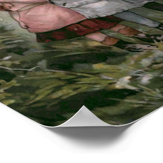  illustratie van het boek "Golden Days" Poster (Hoek)