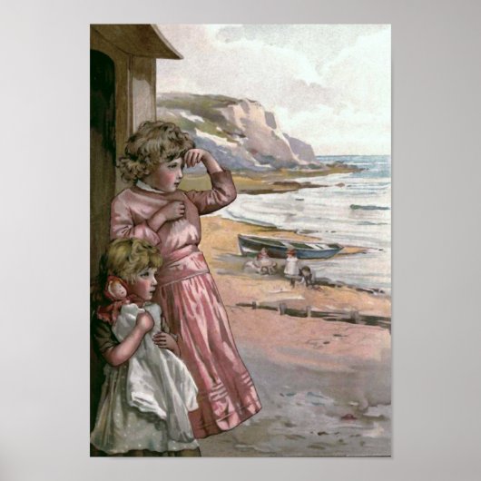 illustratie van het boek "Vader's Boat" Poster (Voorkant)