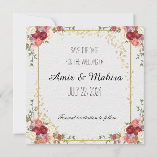 Illustratie van het Bollywood-koppel bruiloft (Achterkant)