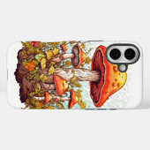 Illustratie van het creatieve paddenstoelenbos Case-Mate iPhone case (Achterkant (horizontaal))