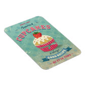 Illustratie van het cupcakes-teken magneet (Rechterzijde)