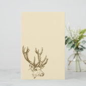 Illustratie van het dekhoofd Afbeelding Briefpapier (Staand voorkant)