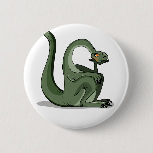 Illustratie van het denken van een Cartoon brontos Ronde Button 5,7 Cm