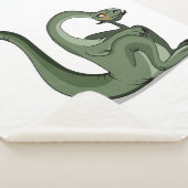 Illustratie van het denken van een Cartoon brontos Sherpa Deken (3/4)