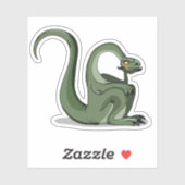 Illustratie van het denken van een Cartoon brontos Sticker (Vel)