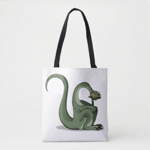 Illustratie van het denken van een Cartoon brontos Tote Bag