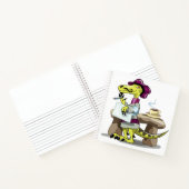 Illustratie van het denken van een Cartoon raptor. Notitieboek (Binnen)