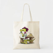 Illustratie van het denken van een Cartoon raptor. Tote Bag (Voorkant)