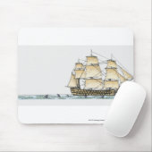 Illustratie van het einde van de 18e eeuw oorlogss muismat (Met muis)