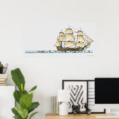 Illustratie van het einde van de 18e eeuw oorlogss poster (Thuiskantoor)