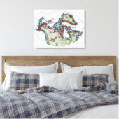 Illustratie van het Eskigebied Canvas Afdruk (Insitu (Slaapkamer))