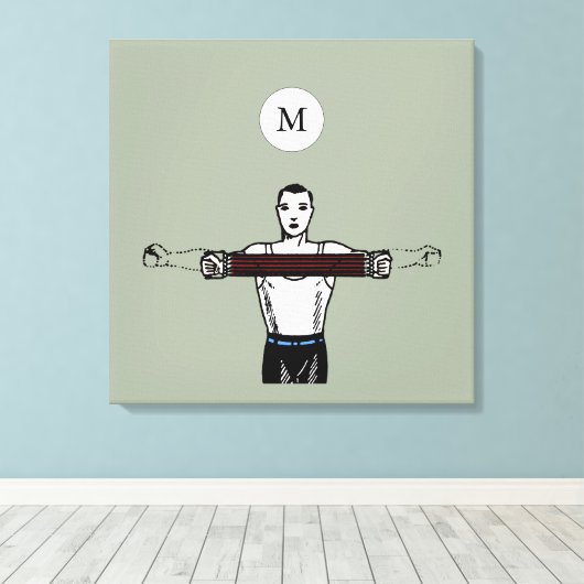  illustratie van het gebouw Monogram Canvas (Insitu (Houten vloer))