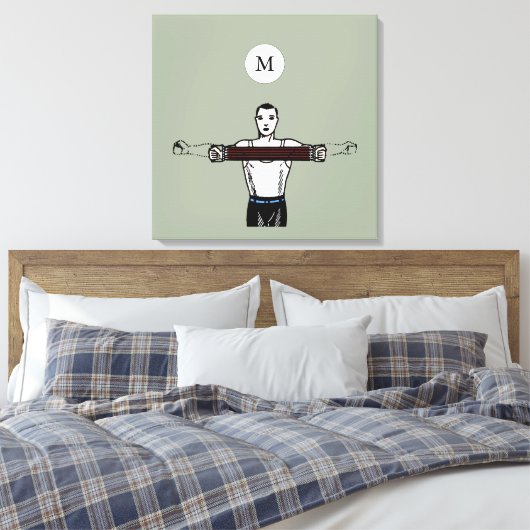  illustratie van het gebouw Monogram Canvas (Insitu (Slaapkamer))