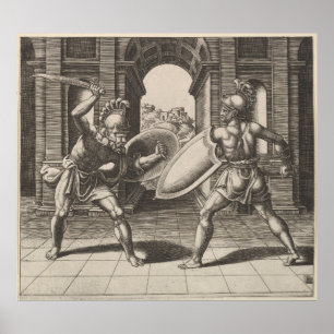 Illustratie van het  Gladiator-zwaard (1560) Poster