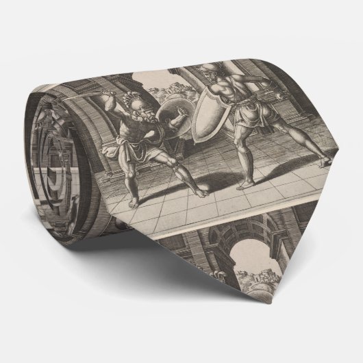 Illustratie van het  Gladiator-zwaard (1560) Stropdas (Opgerold)