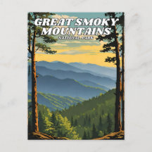 Illustratie van het Great Smoky Mountains National