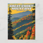 Illustratie van het Great Smoky Mountains National Briefkaart (Voorkant)