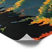 Illustratie van het Great Smoky Mountains National Poster (Hoek)