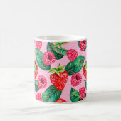 Illustratie van het handgetrokken patroon van de w koffiemok (Center)