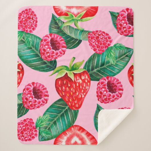 Illustratie van het handgetrokken patroon van de w sherpa deken (Voorkant)